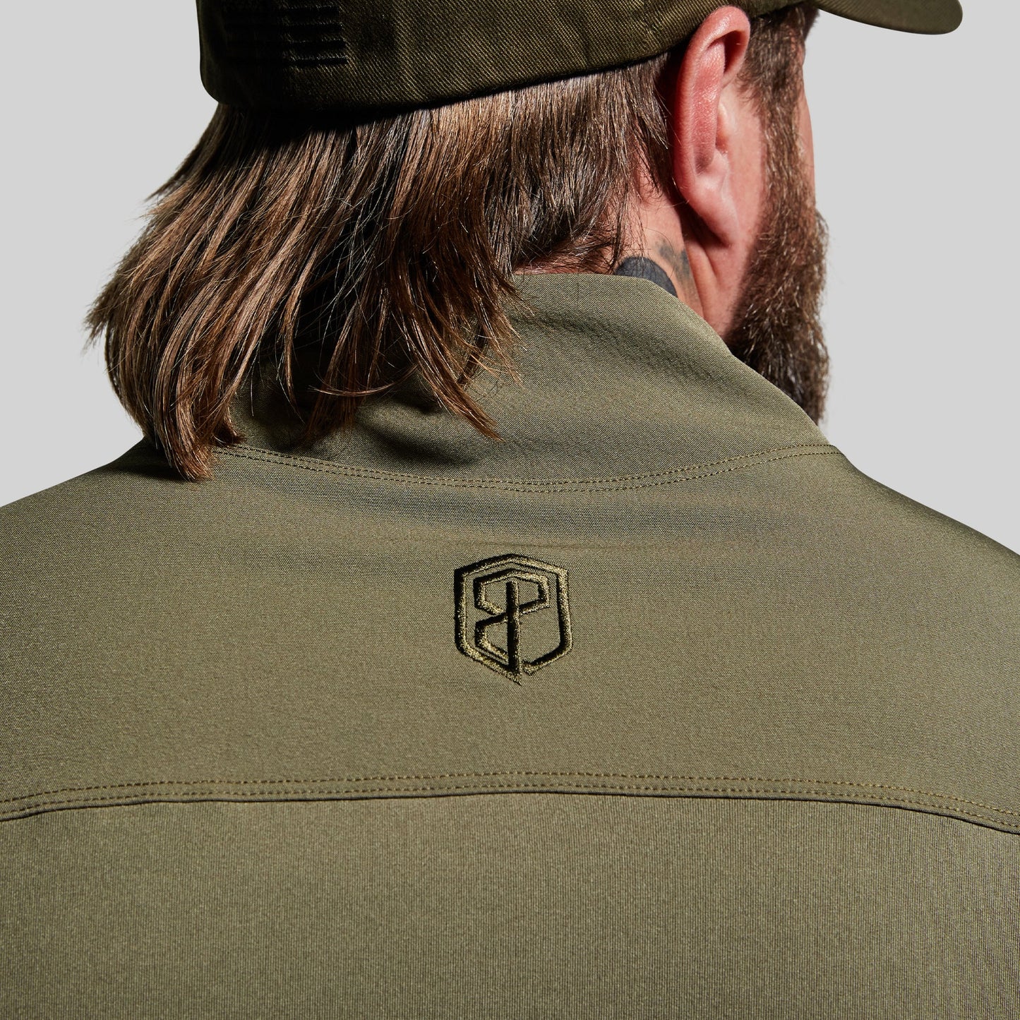 LONG SLEEVE OP TOP- OD GREEN