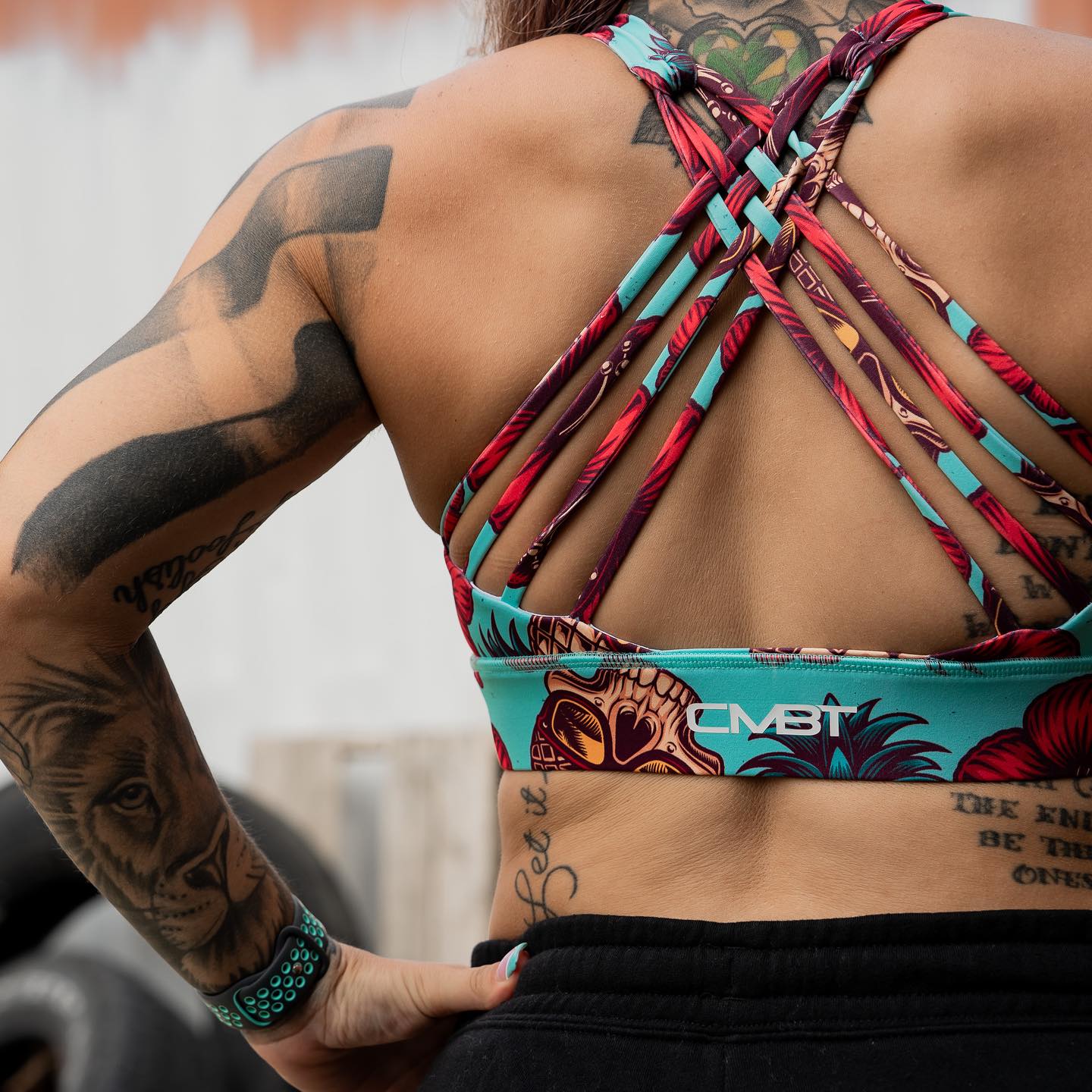 CROSS - STRAP ELITE TRAINING EDITION SPORTS BRA | TEAL PINEAPPLE EXPRESS - 1838 TAC SUPPLY LLC