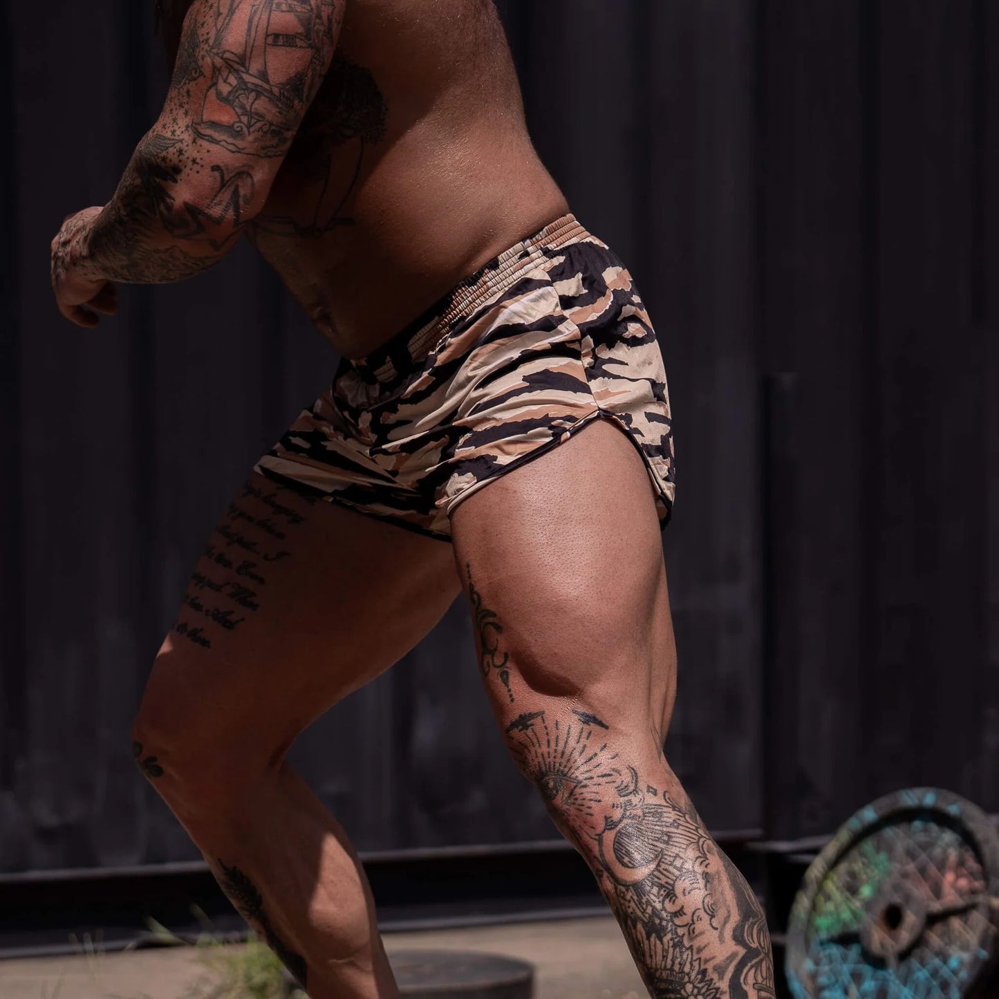 DESERT TIGER STRIPE RANGER PANTY MIL STYLE SILKIES TRAINING SHORTS | 2.5"