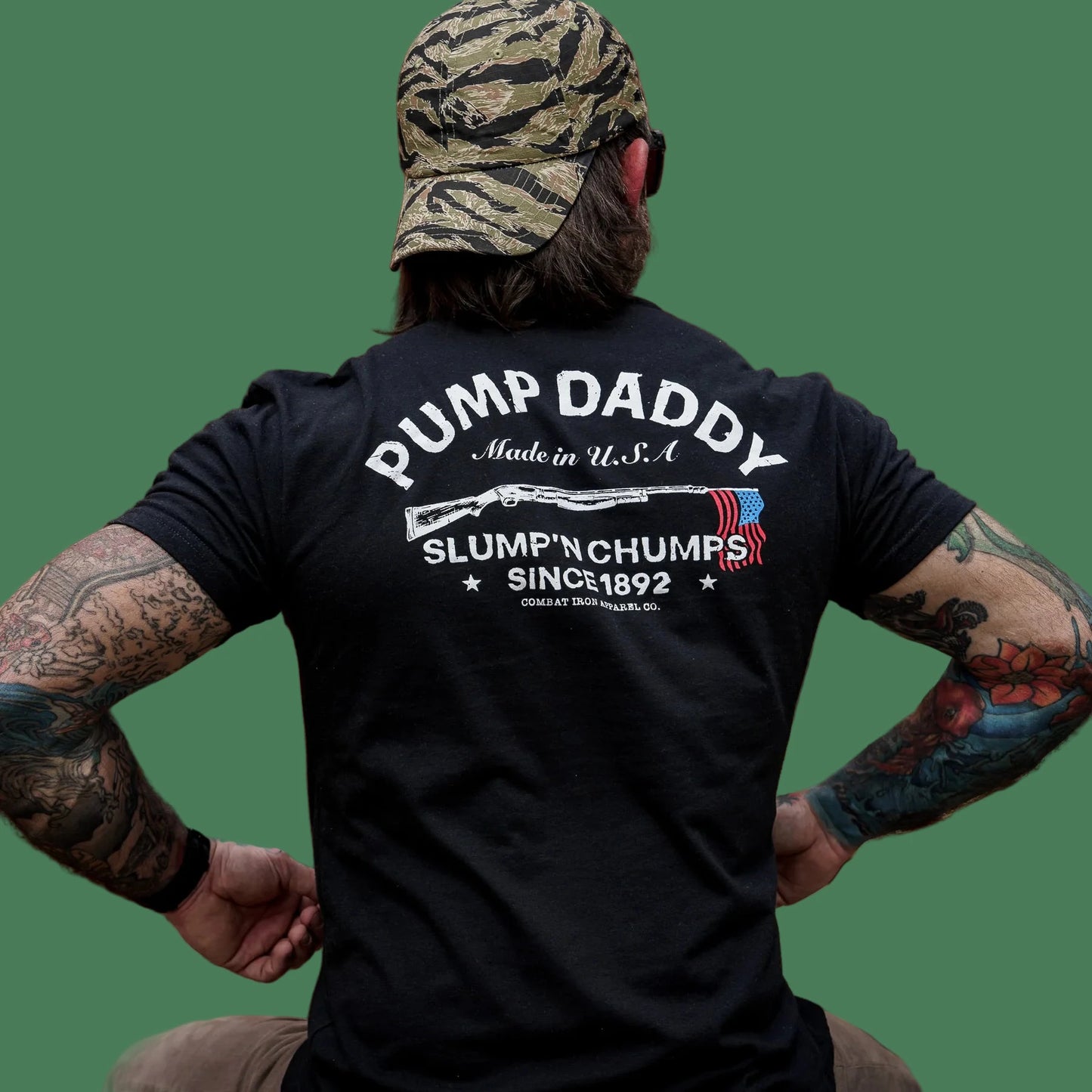 PUMP DADDY ORIGINAL MEN'S T - SHIRT BLACK - 1838 TAC SUPPLY LLC