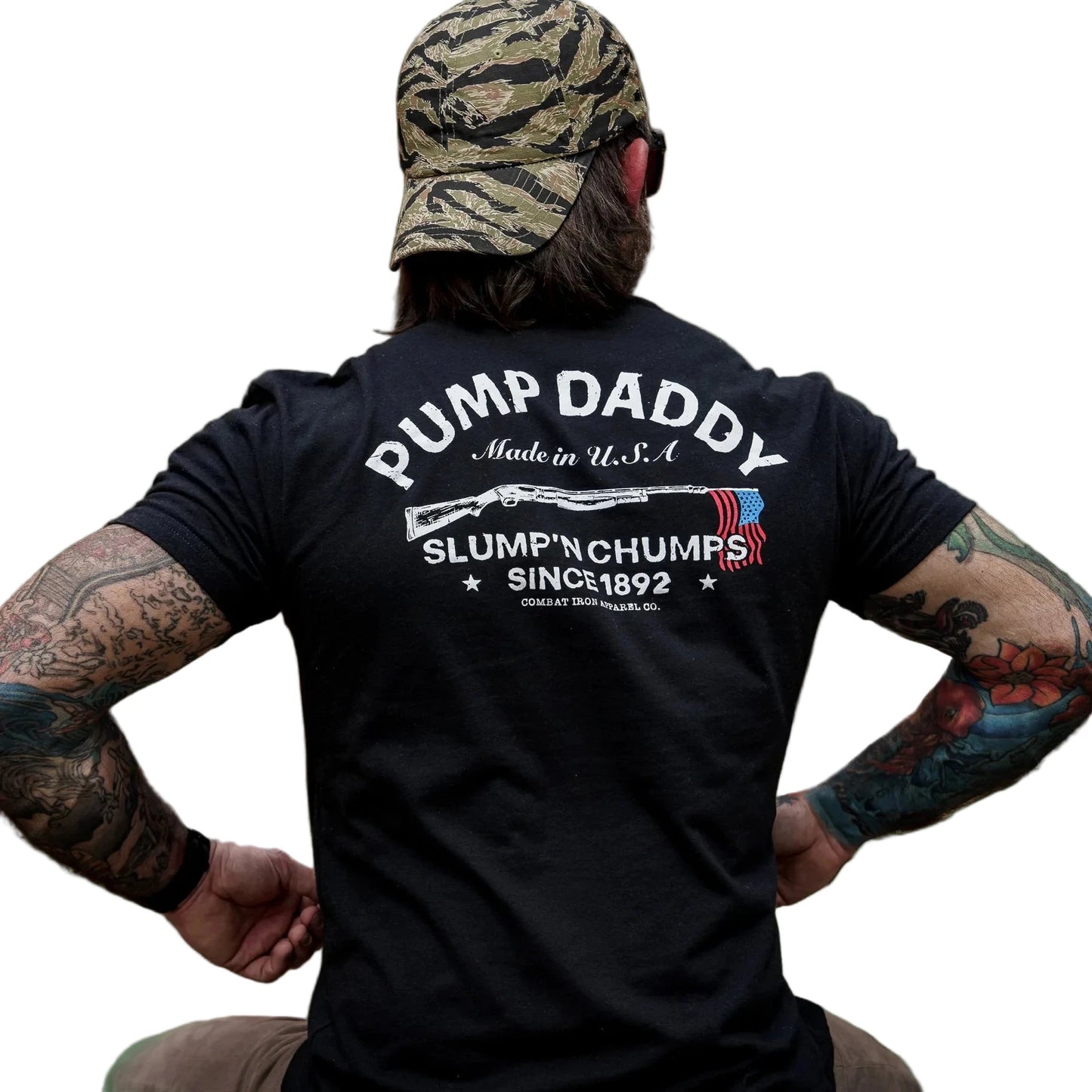 PUMP DADDY ORIGINAL MEN'S T - SHIRT BLACK - 1838 TAC SUPPLY LLC