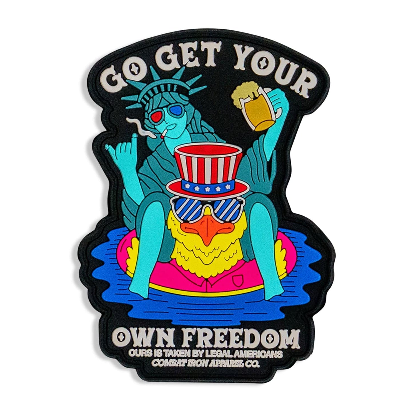 GO GET YOUR OWN FREEDOM PVC PATCH - 1838 TAC SUPPLY LLC