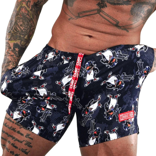 PATRIOTIC PENGUIN MEN'S PERFORMANCE TRAINING SHORTS V3 | 5.5" - 1838 TAC SUPPLY LLC