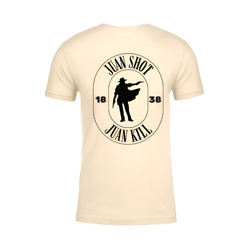 "JUAN SHOT, JUAN KILL" MEN'S T - SHIRT - NATURAL - 1838 TAC SUPPLY LLC