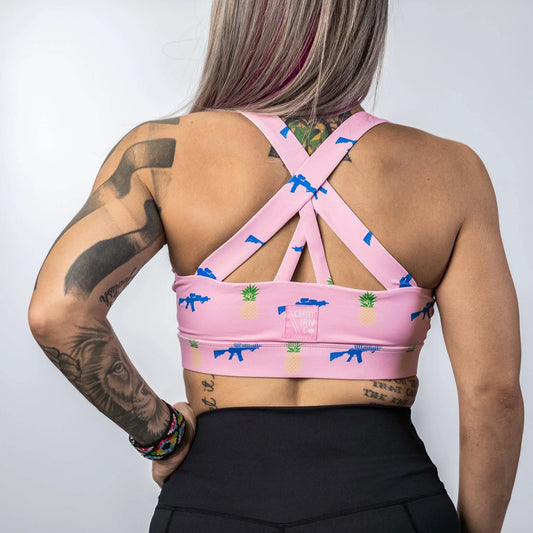 ESSENTIAL WIDE STRAP SPORTS BRA - 1838 TAC SUPPLY LLC