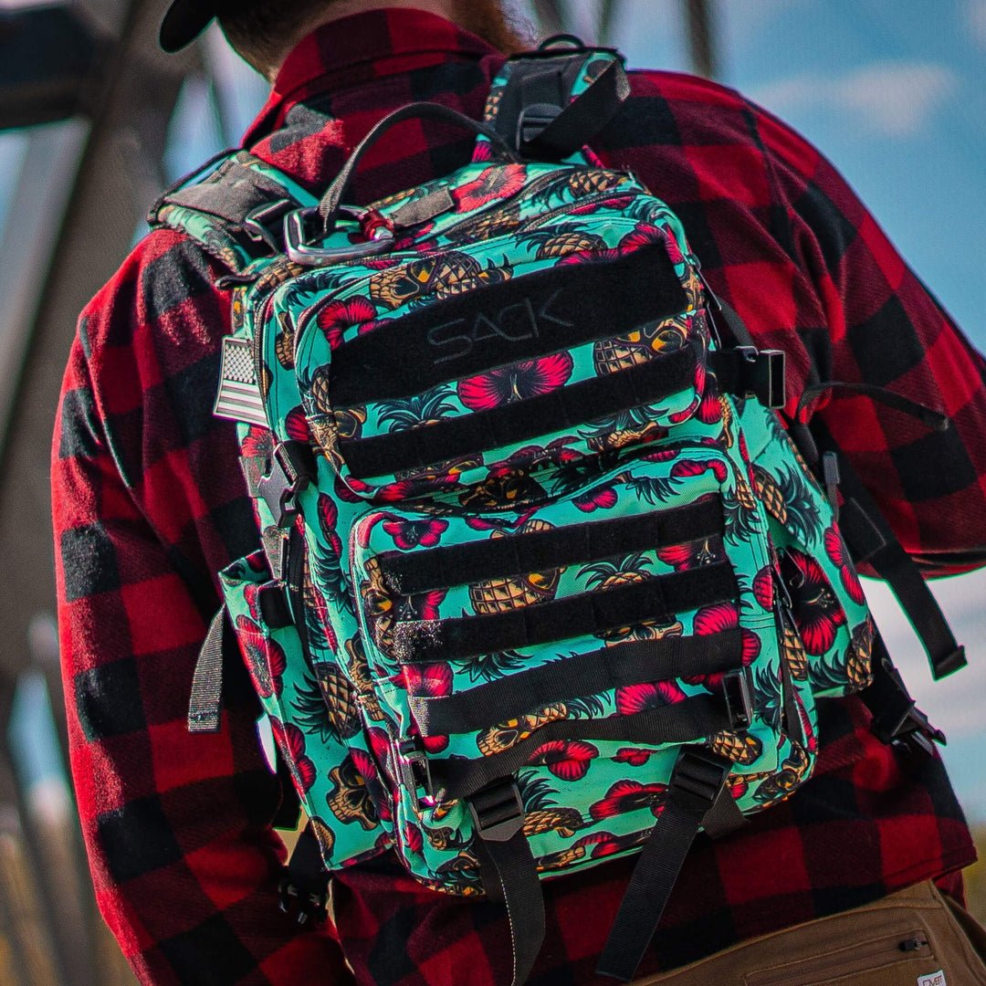 TEAL PINEAPPLE EXPRESS 25L SACK™ ALL - DAY MOLLE BACKPACK - 1838 TAC SUPPLY LLC