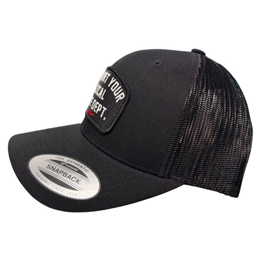 SUPPORT YOUR LOCAL FIRE DEPT. SNAPBACK HAT - 1838 TAC SUPPLY LLC