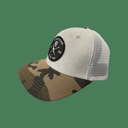 ADDICTED TO IRON SNAPBACK HAT - 1838 TAC SUPPLY LLC