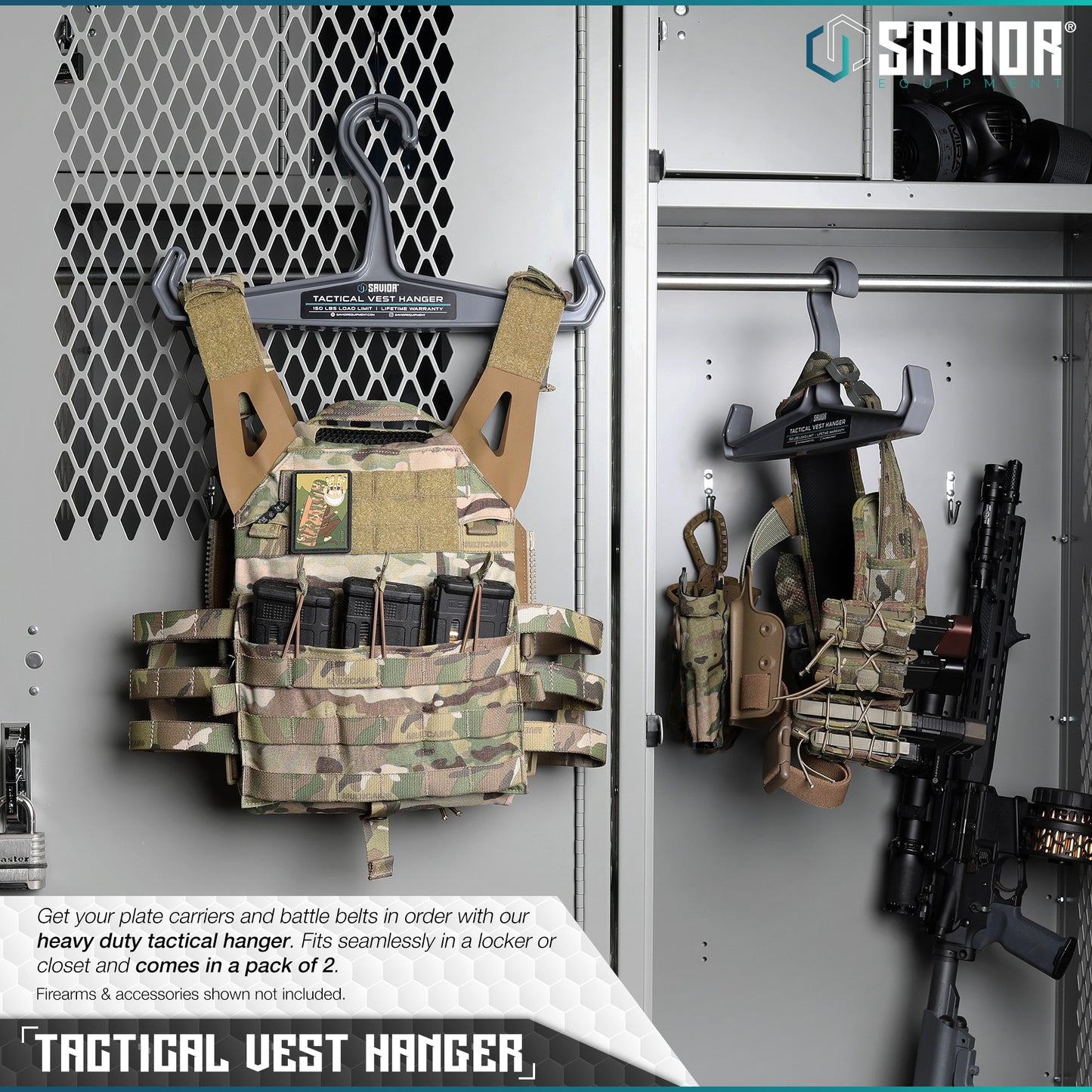 SW GRAY VEST HANGER - 2 PACK - 1838 TAC SUPPLY LLC