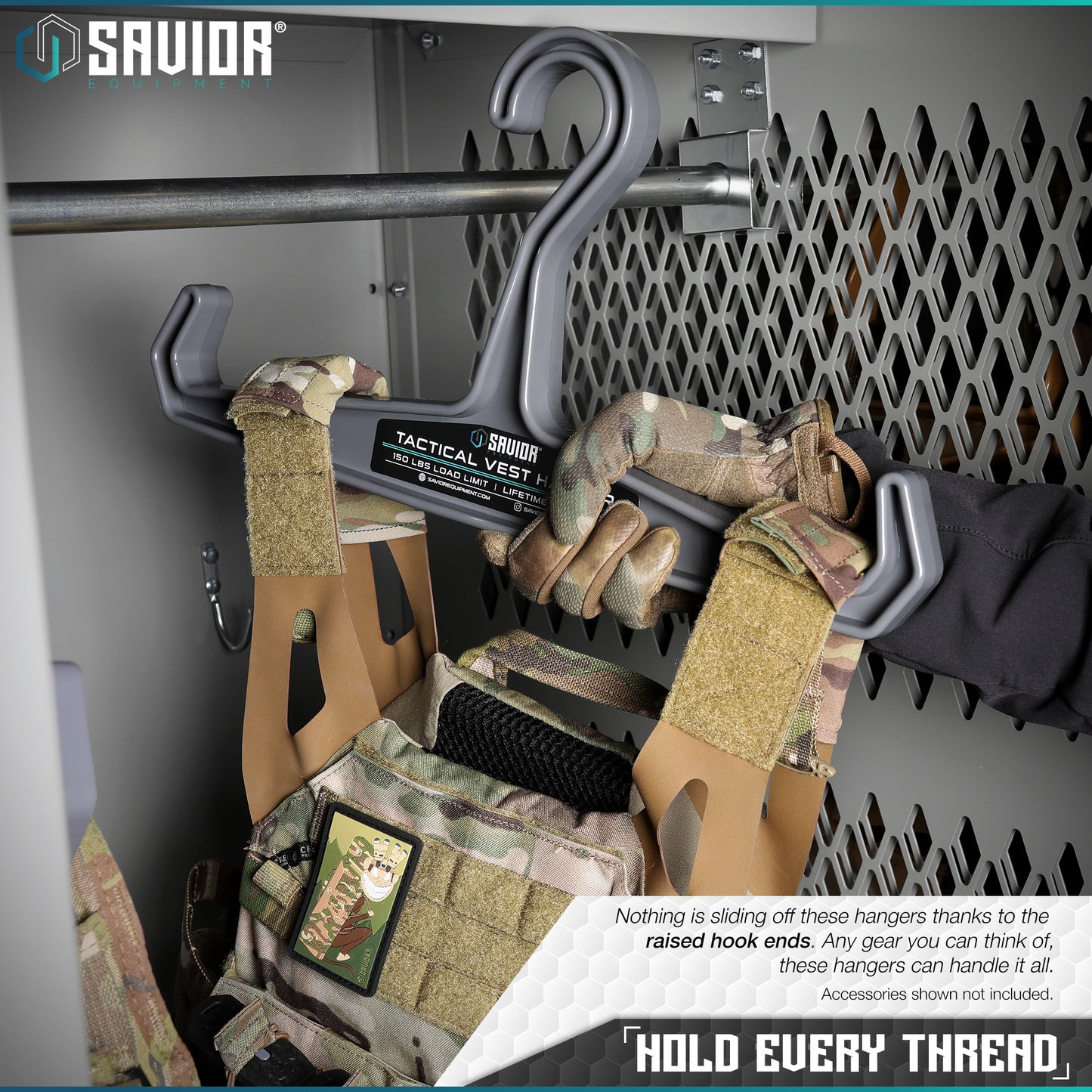 SW GRAY VEST HANGER - 2 PACK - 1838 TAC SUPPLY LLC