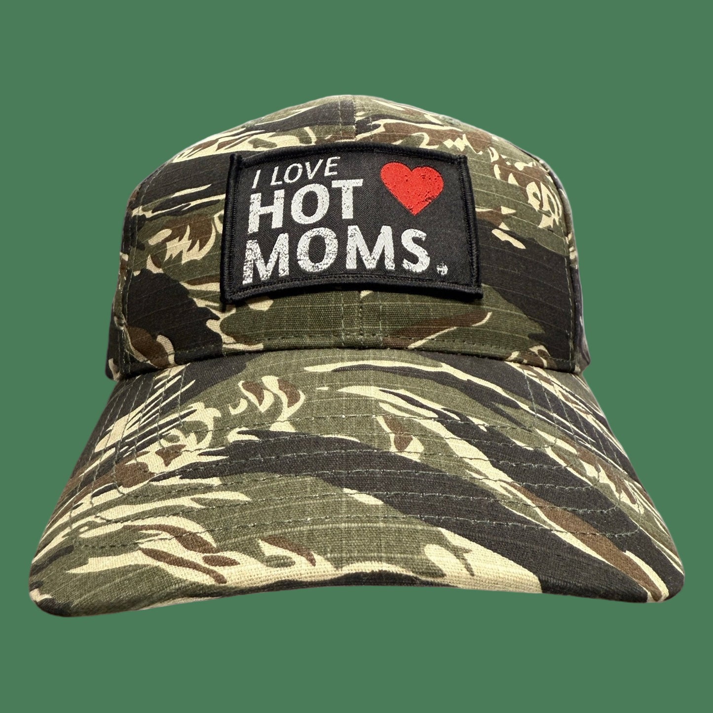 I LOVE HOT MOMS PATCH DAD HAT - 1838 TAC SUPPLY LLC