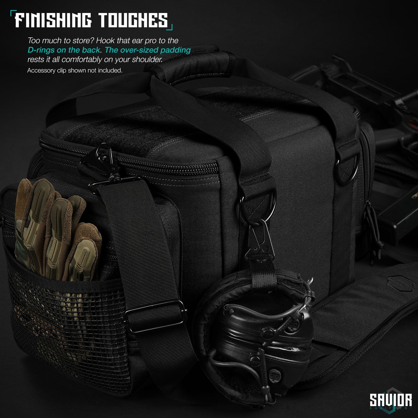 PISTOL RANGE BAG - SPECIALIST SERIES OBSIDIAN BLACK