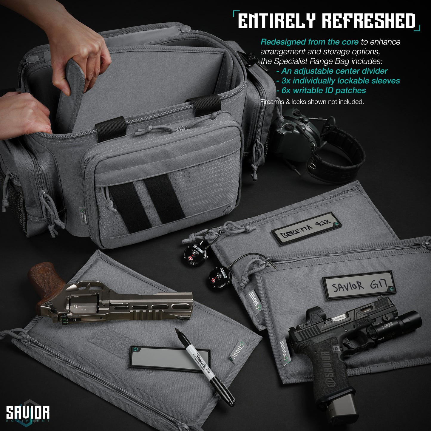 PISTOL RANGE BAG- SPECIALIST SERIES SW GRAY