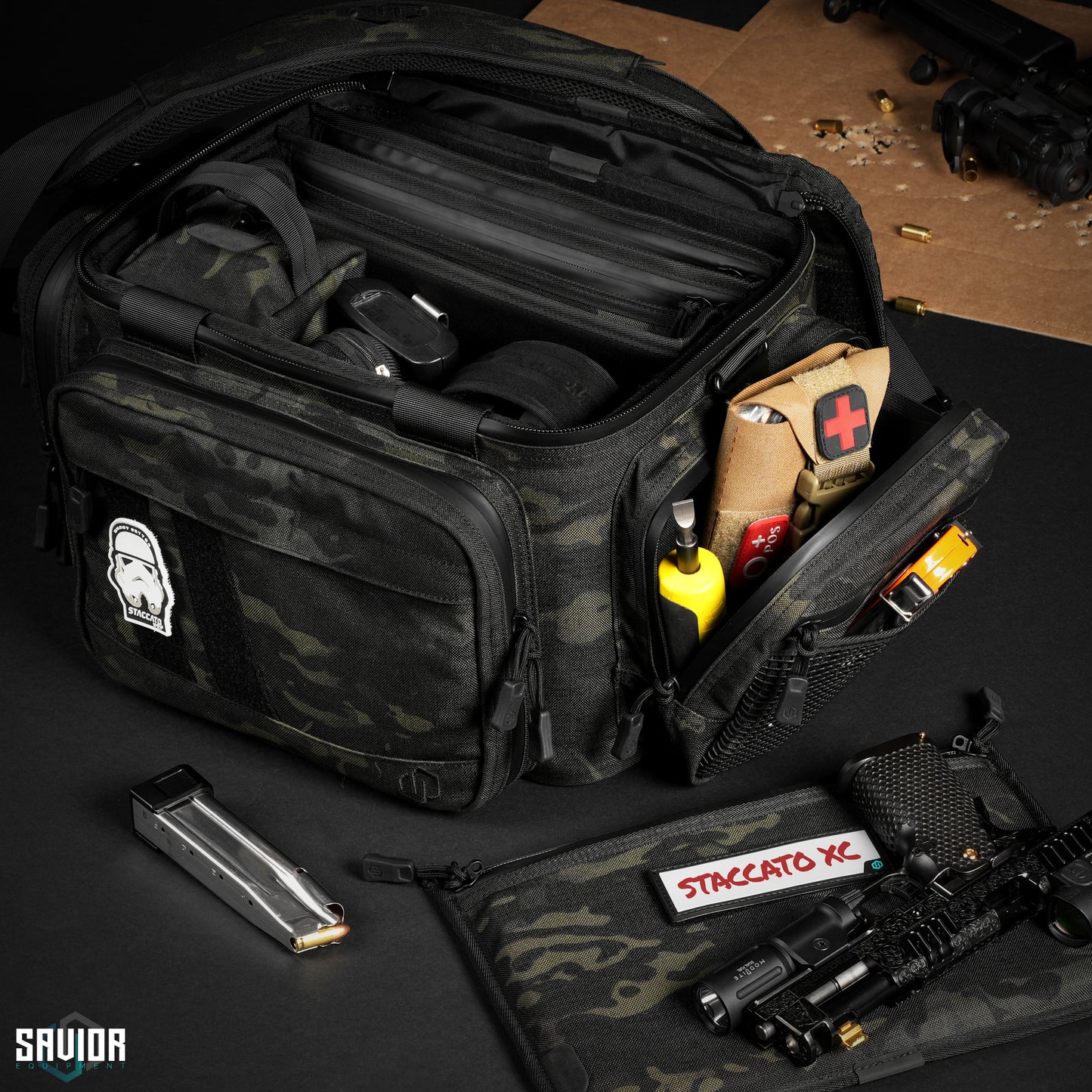 PISTOL RANGE BAG- SPECIALIST SERIES MULTICAM BLACK