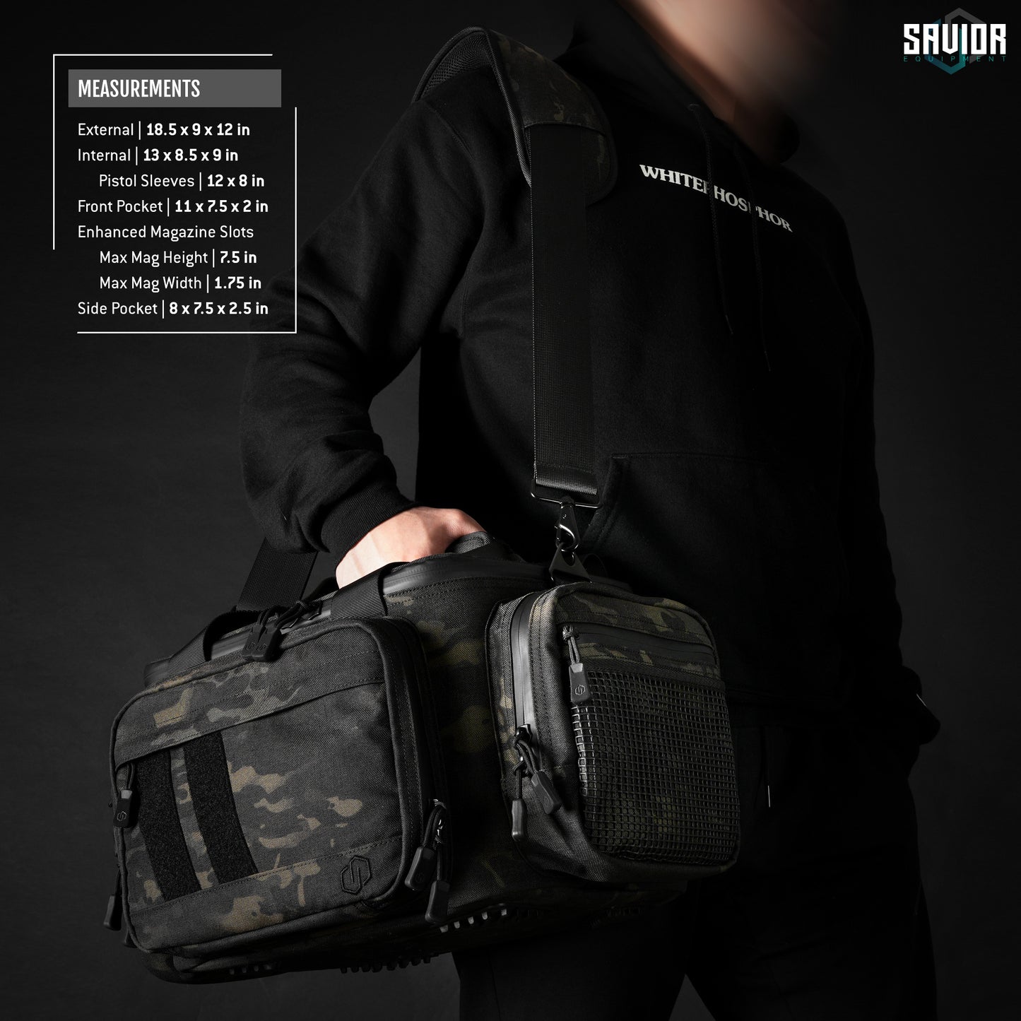 PISTOL RANGE BAG- SPECIALIST SERIES MULTICAM BLACK