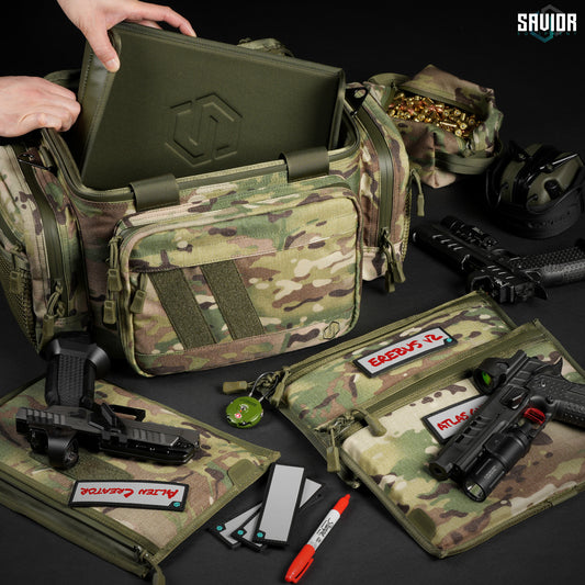 PISTOL RANGE BAG - SPECIALIST SERIES CAMO MULTICAM - 1838 TAC SUPPLY LLC