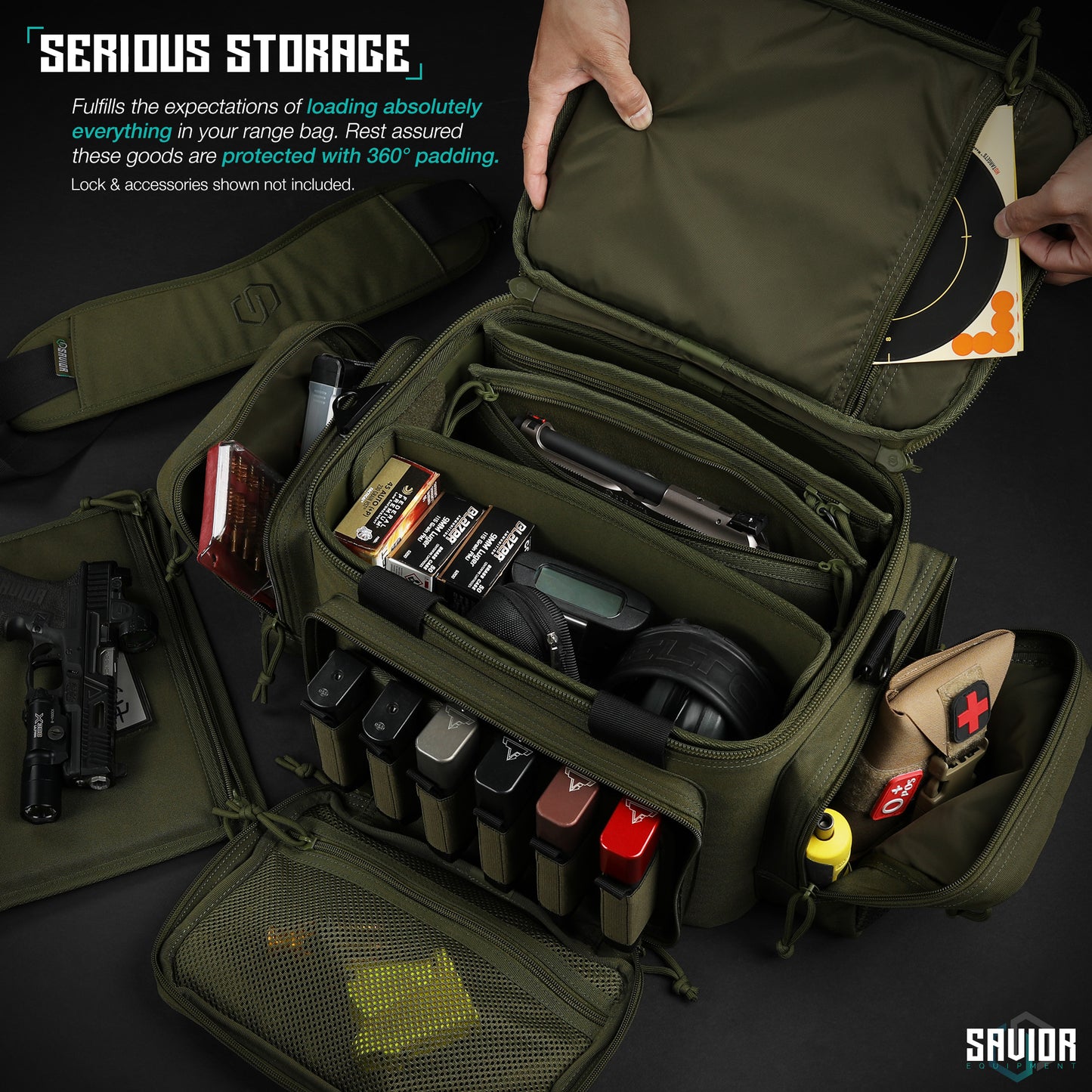 PISTOL RANGE BAG - SPECIALIST SERIES - OD GREEN