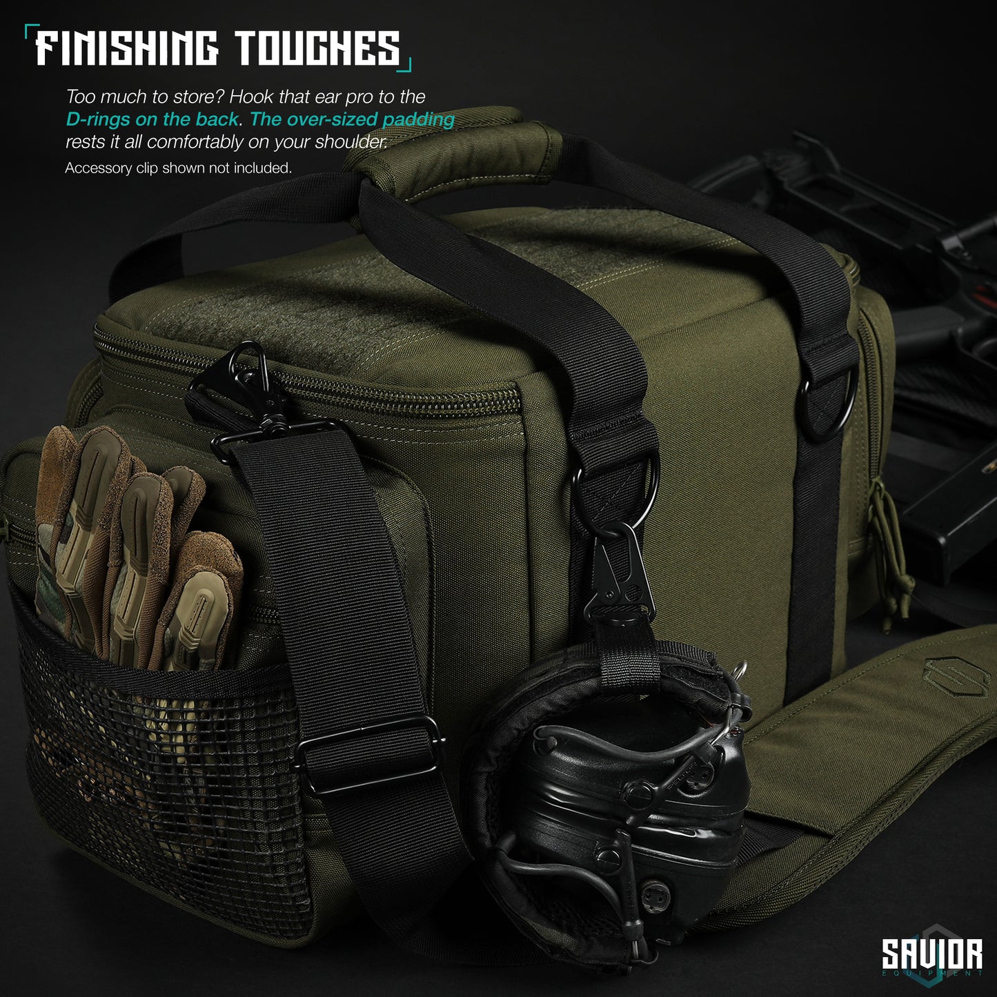 PISTOL RANGE BAG - SPECIALIST SERIES OBSIDIAN BLACK