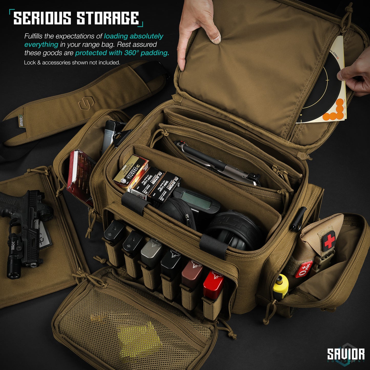 PISTOL RANGE BAG- SPECIALIST SERIES DARK FDE TAN
