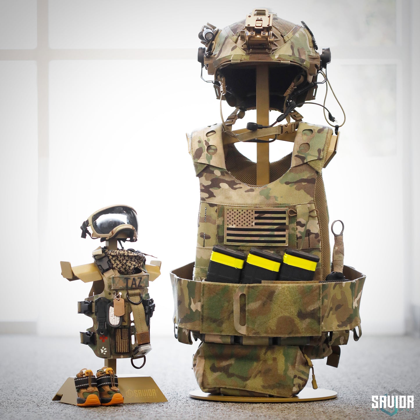 RAL 8000 TAN MINI H.P.C RACK - TACTICAL TAZ EDITION - 1838 TAC SUPPLY LLC