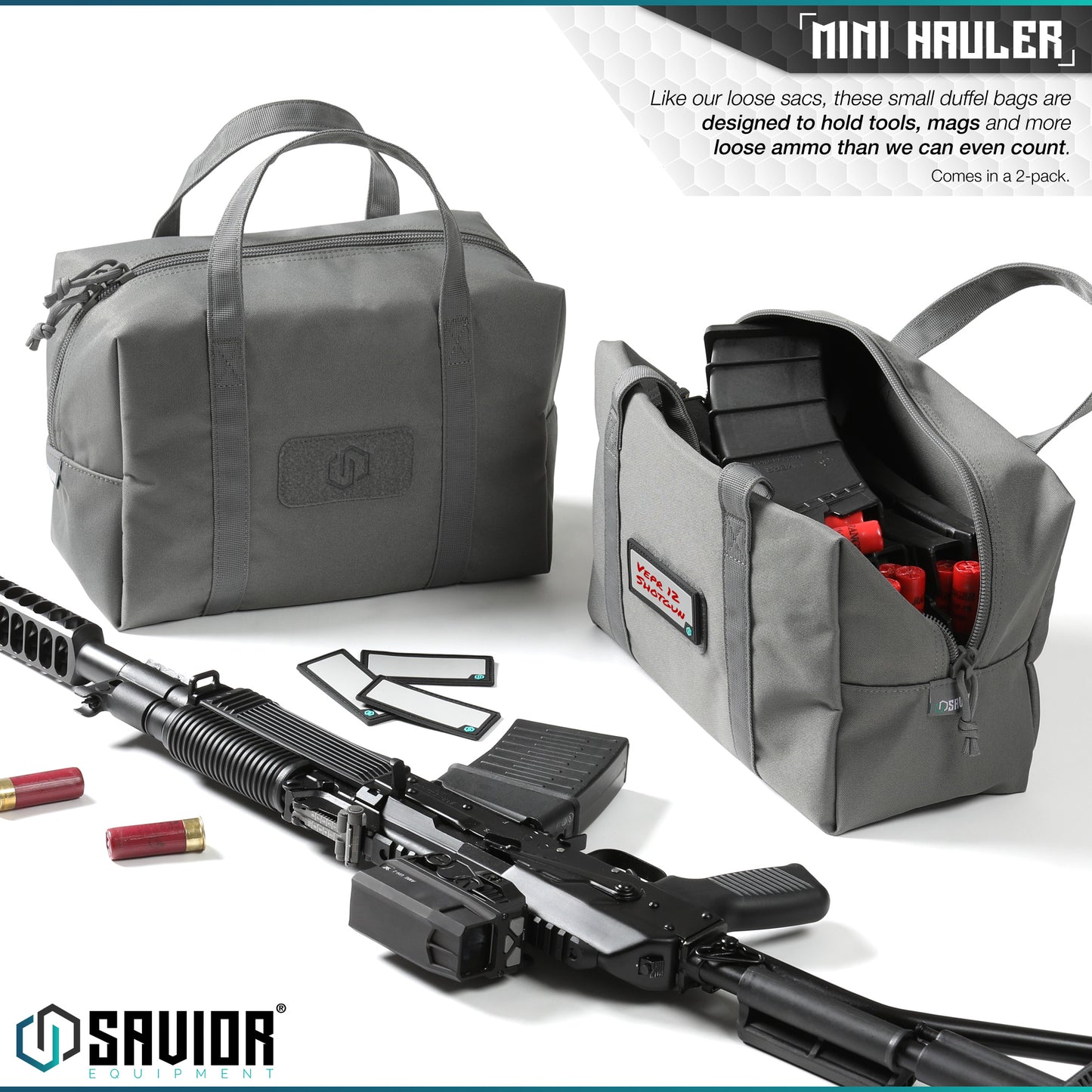 OBSIDIAN BLACK MINI HAULER - 2 PACK - 1838 TAC SUPPLY LLC
