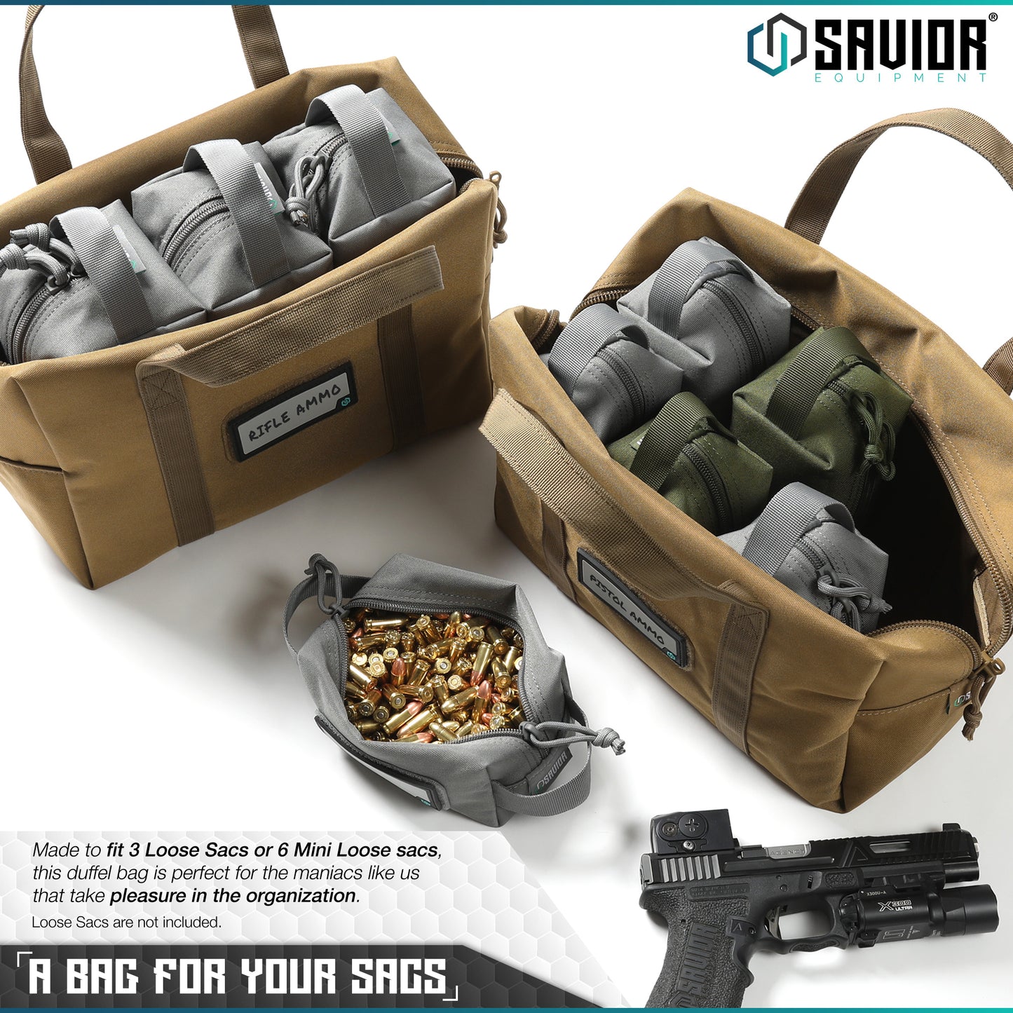 OBSIDIAN BLACK MINI HAULER - 2 PACK - 1838 TAC SUPPLY LLC