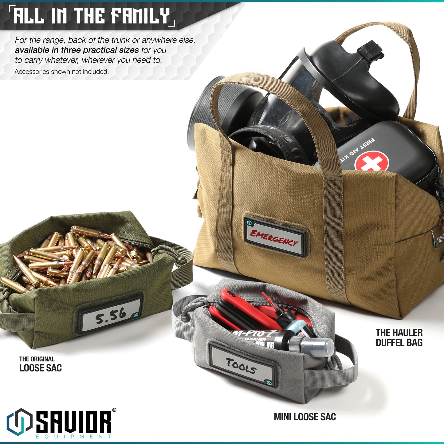 OBSIDIAN BLACK MINI HAULER - 2 PACK - 1838 TAC SUPPLY LLC