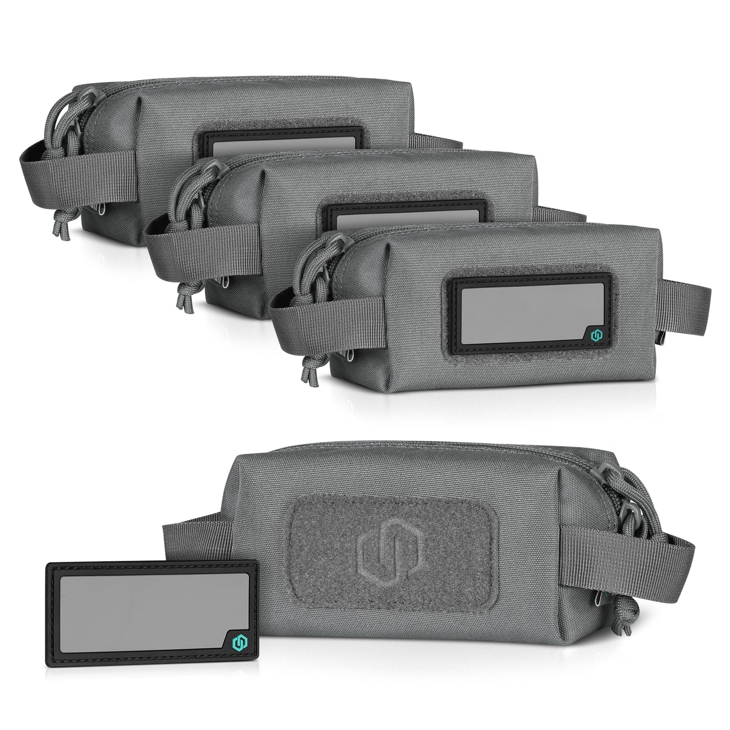 SW GRAY MINI LOOSE SAC - SOFT AMMO CARRIER - 4 PACK - 1838 TAC SUPPLY LLC
