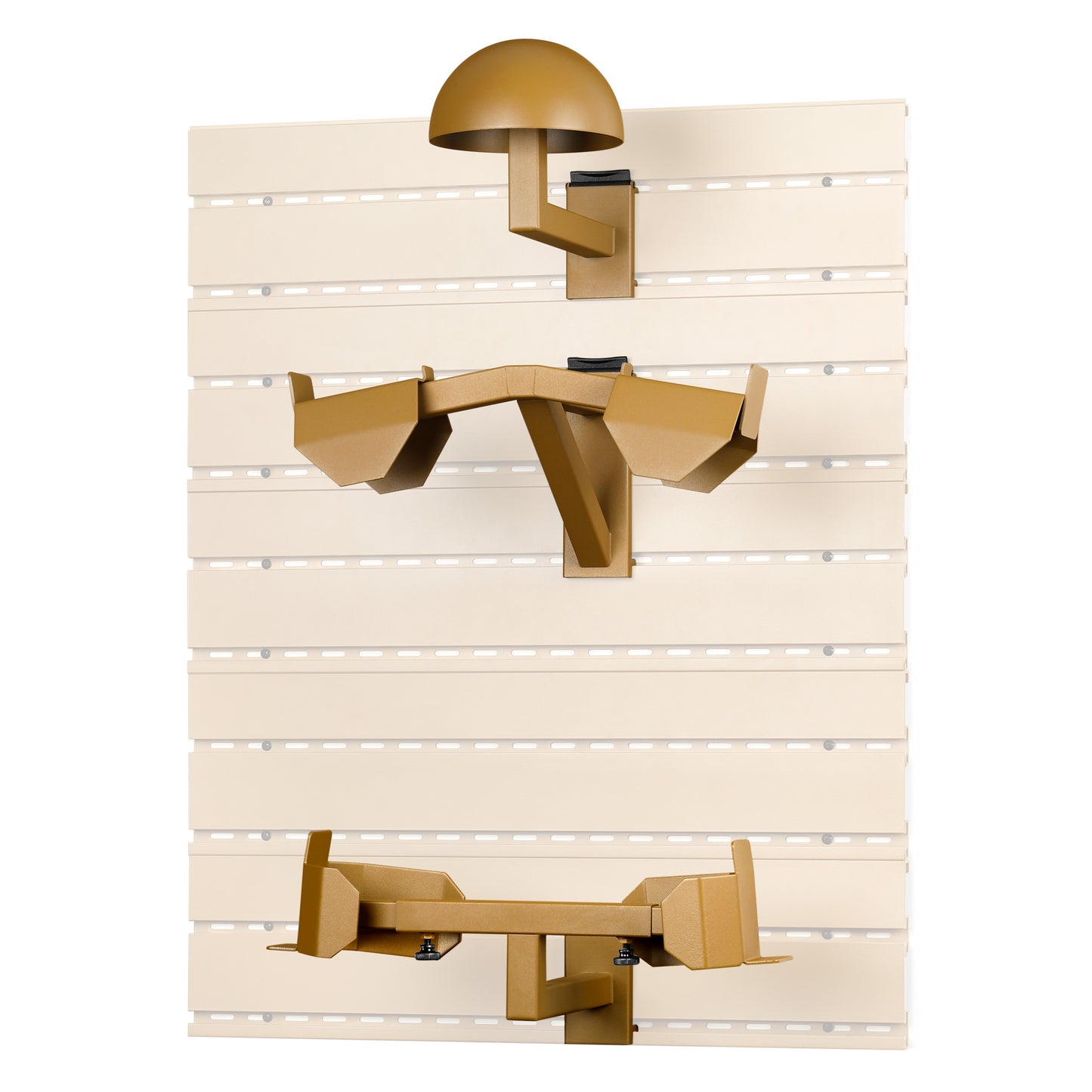 RAL 8000 TAN WALL RACK SYSTEM ATTACHMENTS- H.A.B RACK