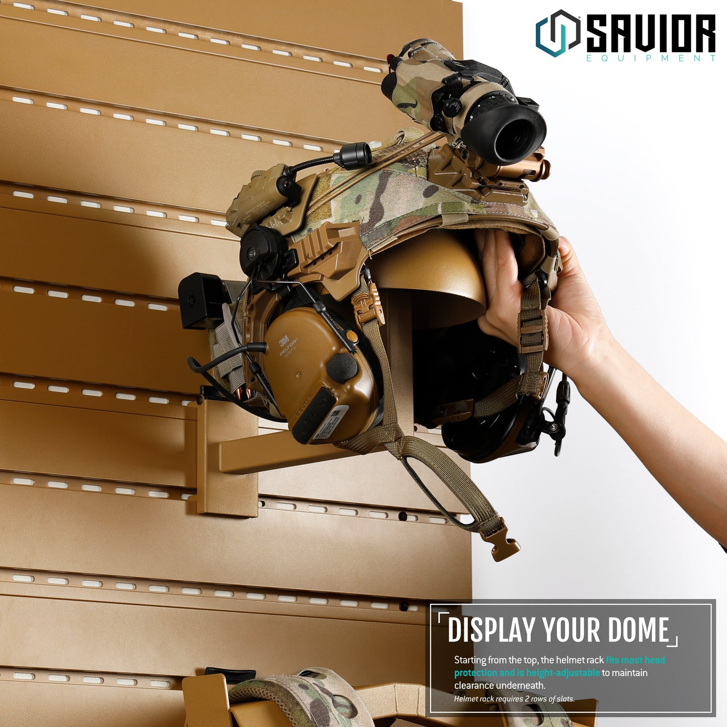 RAL 8000 TAN WALL RACK SYSTEM ATTACHMENTS- H.A.B RACK