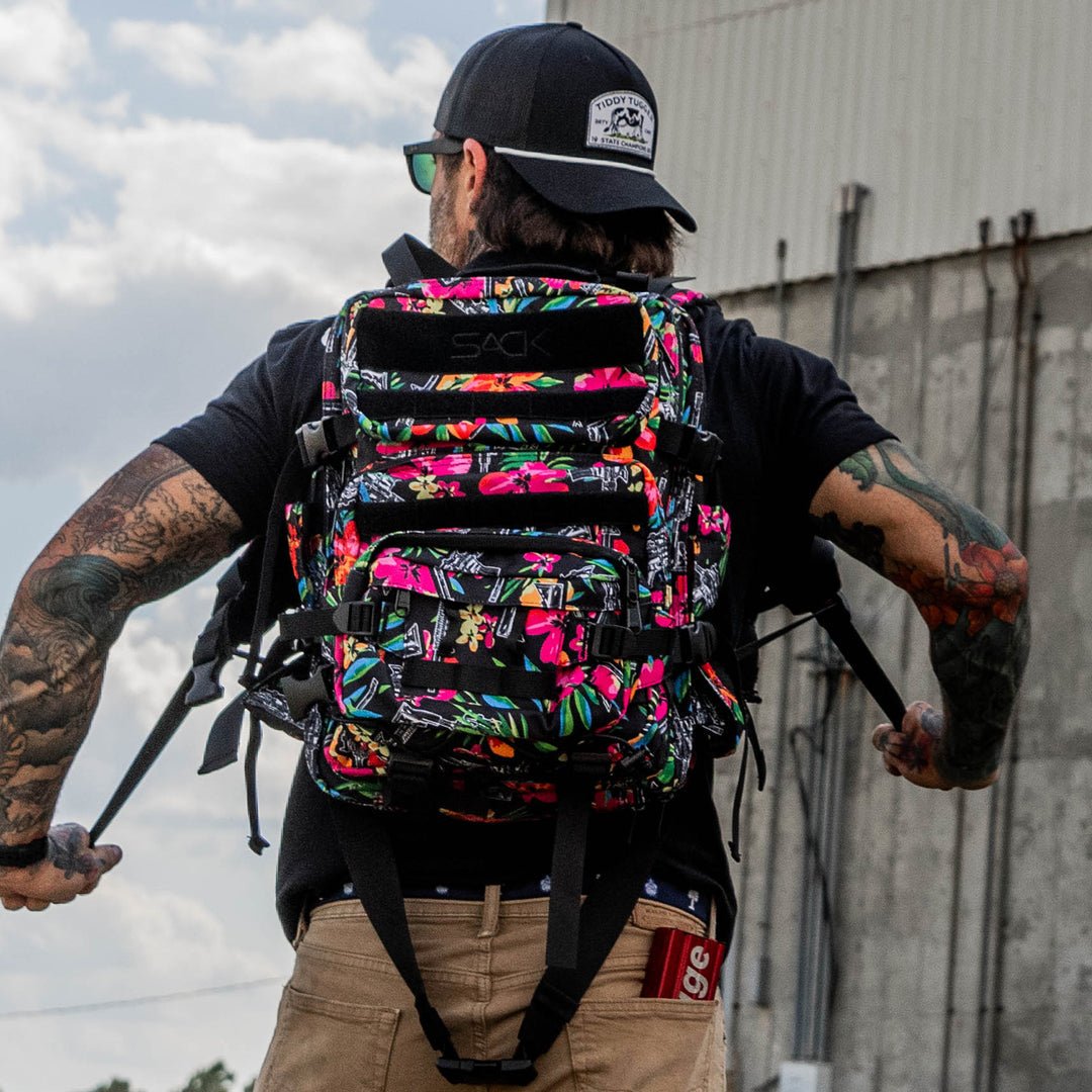 TACTICAL HAWAIIAN 25L SACK™ ALL - DAY MOLLE BACKPACK + FANNY - 1838 TAC SUPPLY LLC