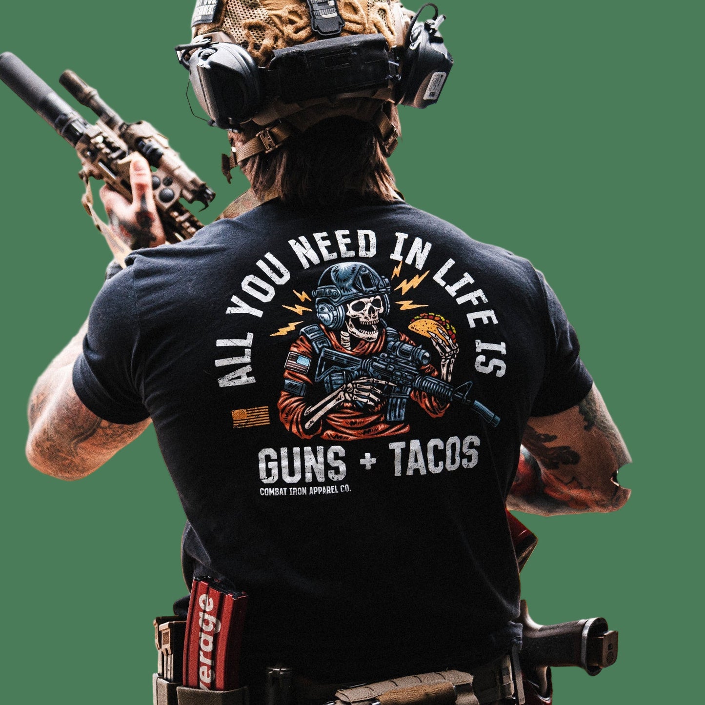 ALL YOU NEED IN LIFE TACOS MEN'S T - SHIRT - 1838 TAC SUPPLY LLC