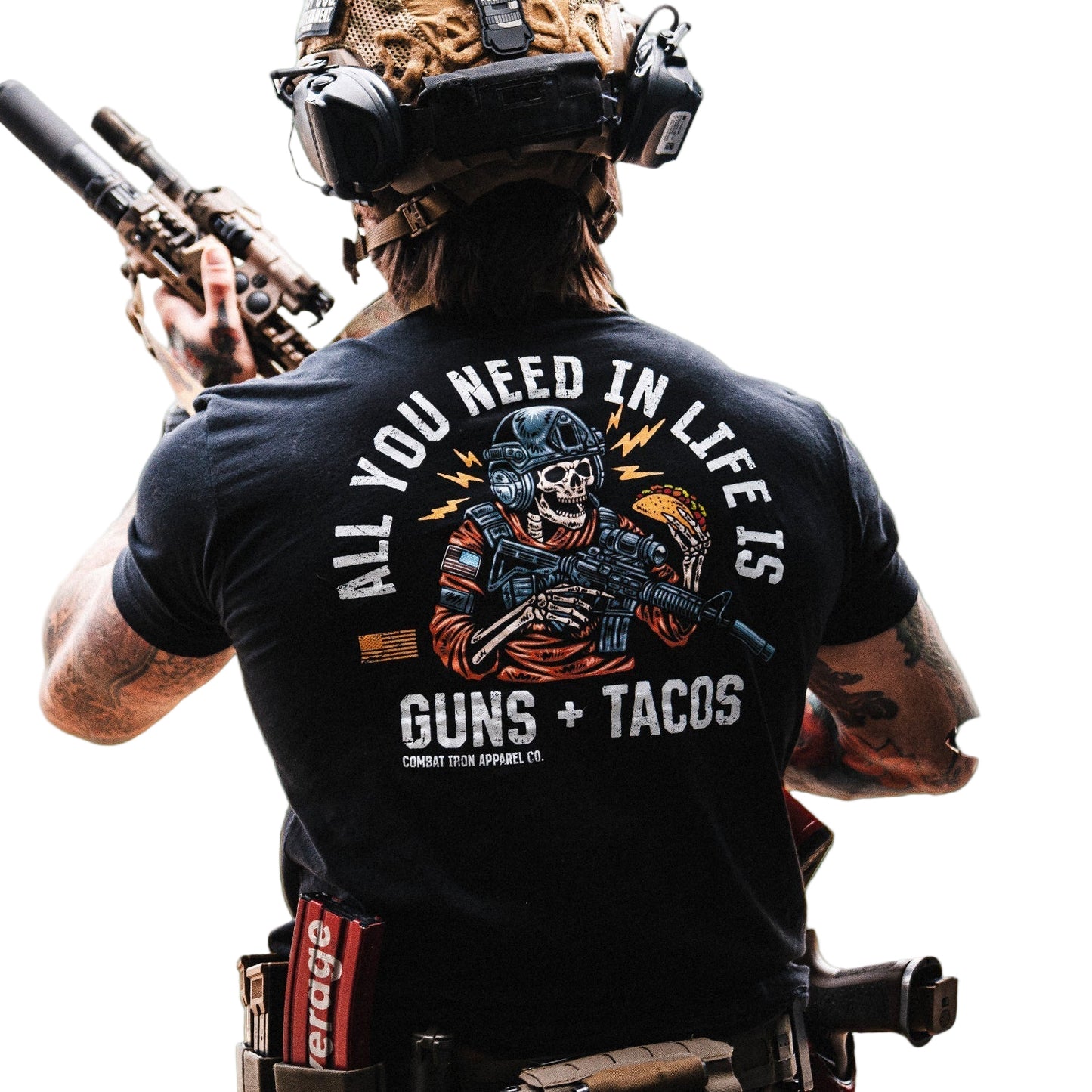 ALL YOU NEED IN LIFE TACOS MEN'S T - SHIRT - 1838 TAC SUPPLY LLC