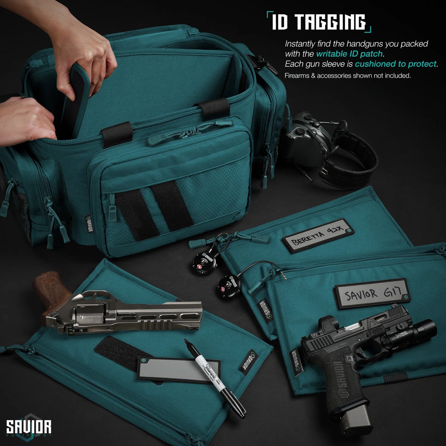 PISTOL SLEEVE FOR SPECIALIST - RANGE BAG - 3 PACK