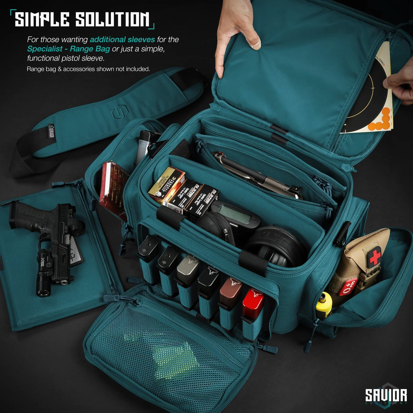 PISTOL SLEEVE FOR SPECIALIST - RANGE BAG - 3 PACK