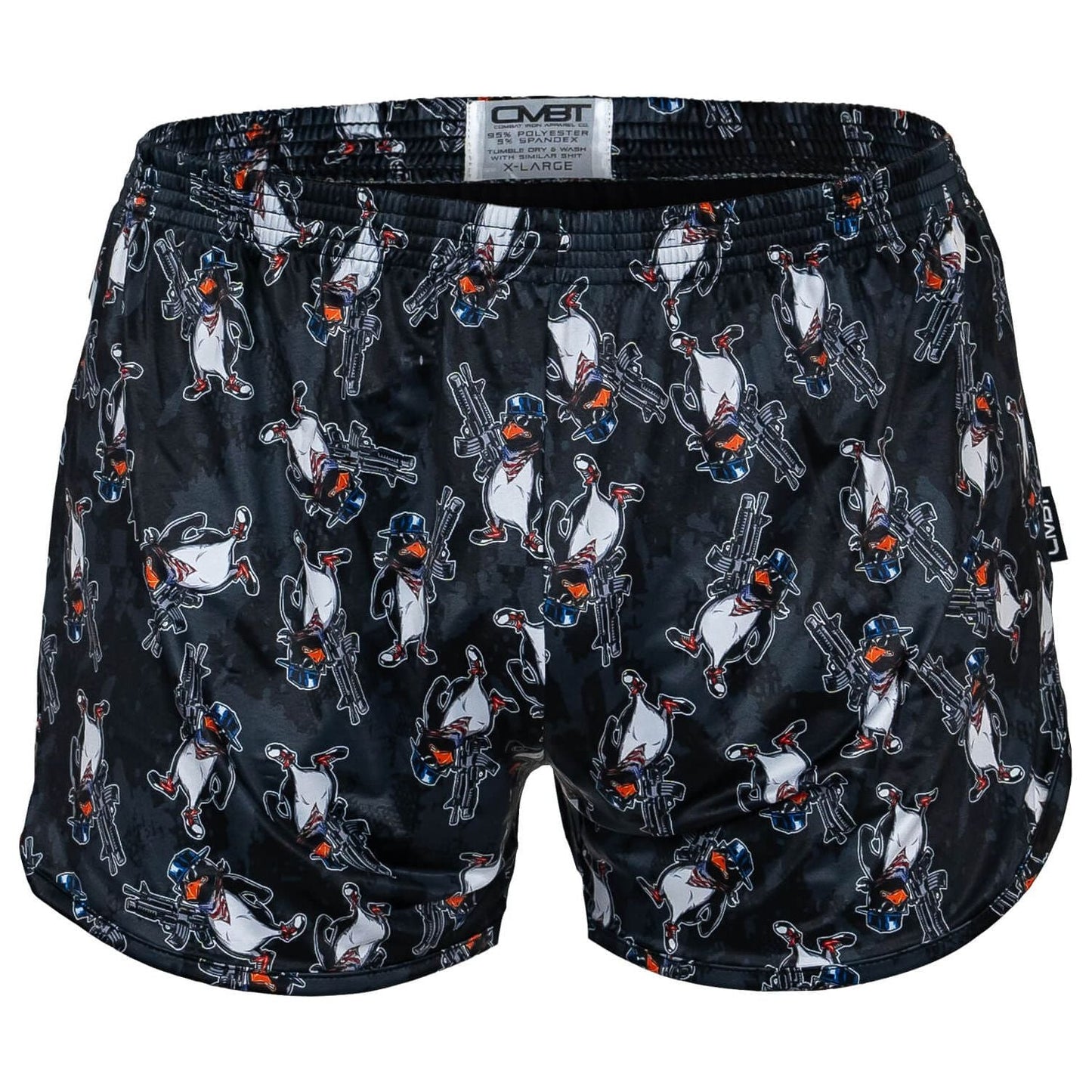 PATRIOTIC PENGUIN RANGER PANTY MIL STYLE SILKIES TRAINING SHORTS | 2.5"