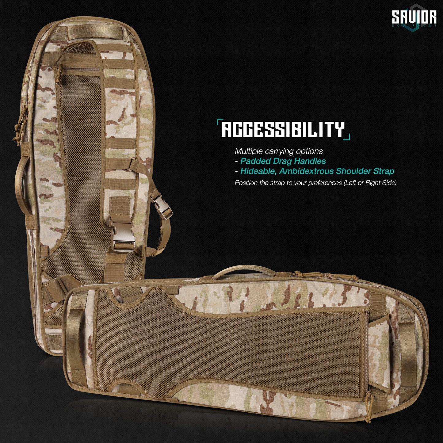SINGLE RIFLE BAG- COVERT 34" MULTICAM ARID