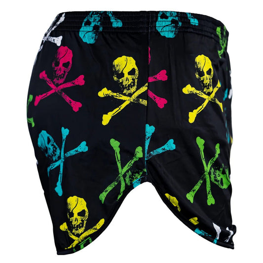 NEON PIRATE SKULLS RANGER PANTY MIL STYLE SILKIES TRAINING SHORTS | 2.5" - 1838 TAC SUPPLY LLC