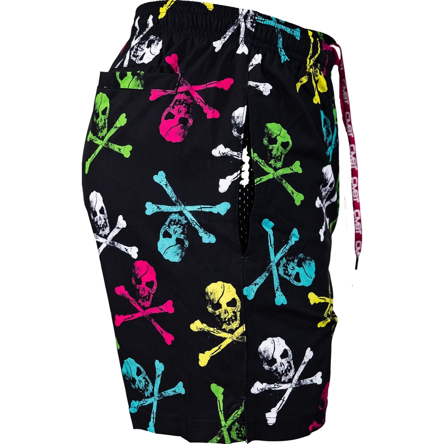 NEON SKULLS MEN'S PERFORMANCE TRAINING SHORTS V3 | 5.5"