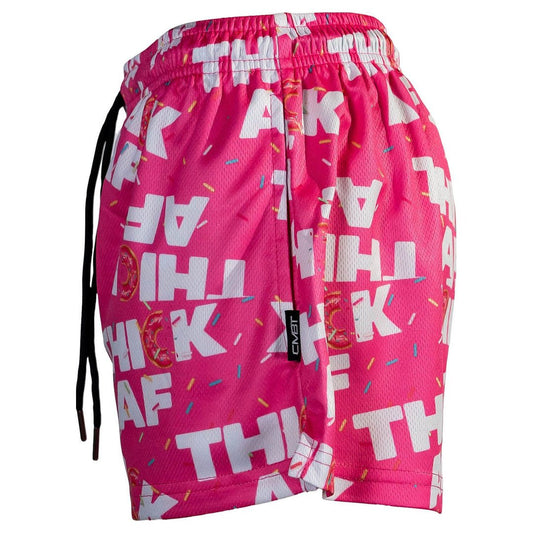 WOMEN'S MESH SHORTS | 2.5" PINK THICK AF DONUT - 1838 TAC SUPPLY LLC