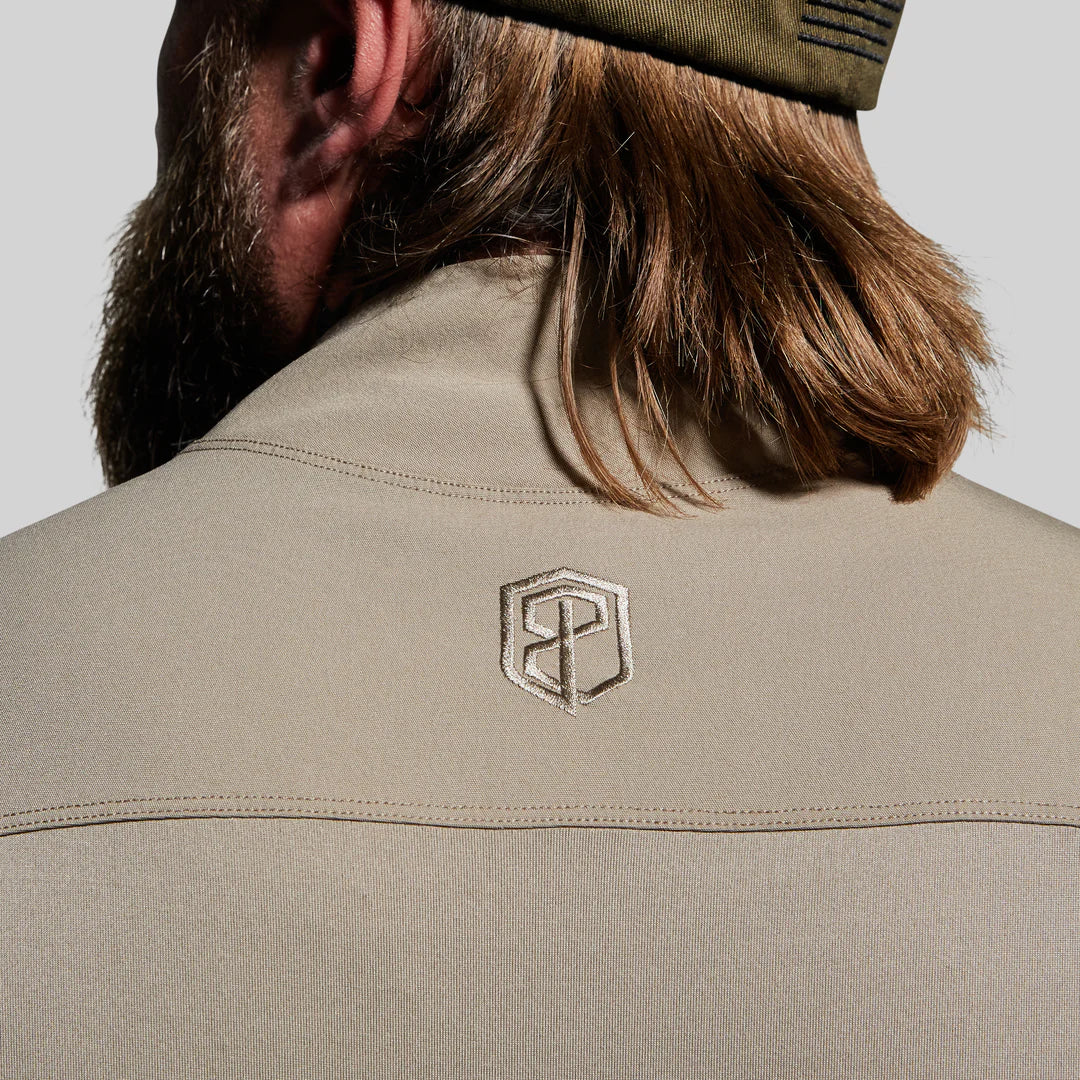 LONG SLEEVE OP TOPS- DESERT TAN