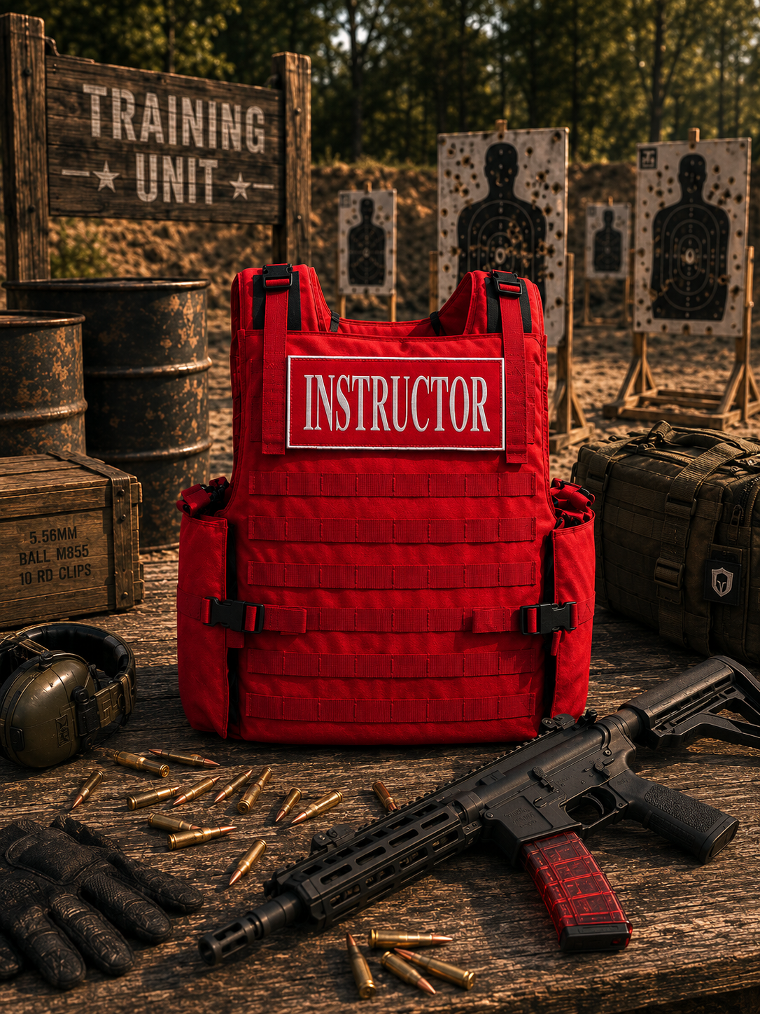 INSTRUCTOR-RED-OUTER CARRIER VEST