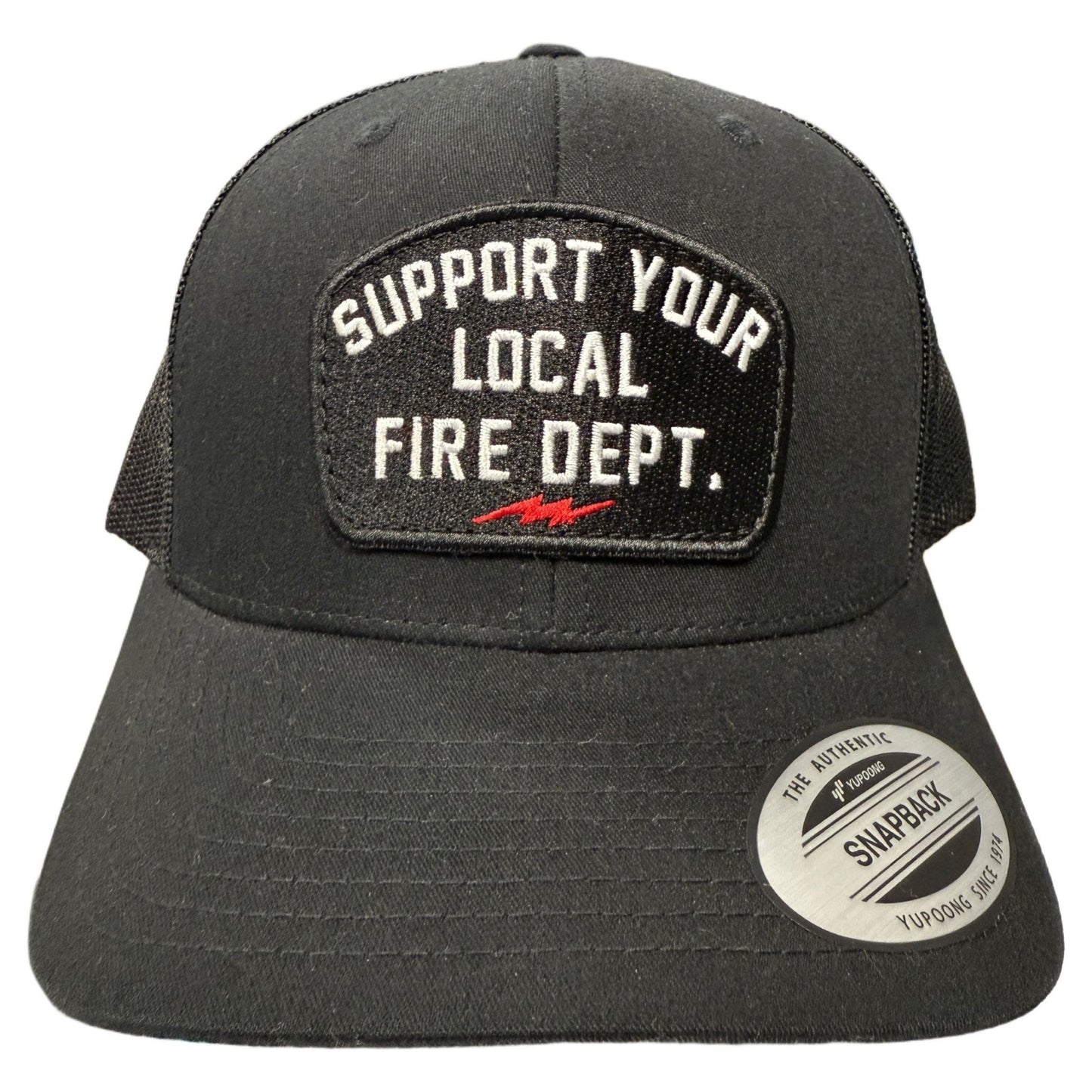 SUPPORT YOUR LOCAL FIRE DEPT. SNAPBACK HAT - 1838 TAC SUPPLY LLC