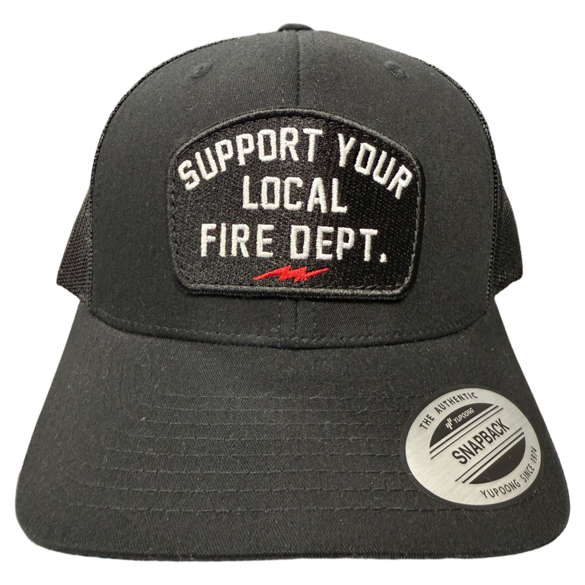 SUPPORT YOUR LOCAL FIRE DEPT. SNAPBACK HAT - 1838 TAC SUPPLY LLC