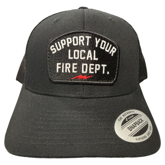 SUPPORT YOUR LOCAL FIRE DEPT. SNAPBACK HAT - 1838 TAC SUPPLY LLC
