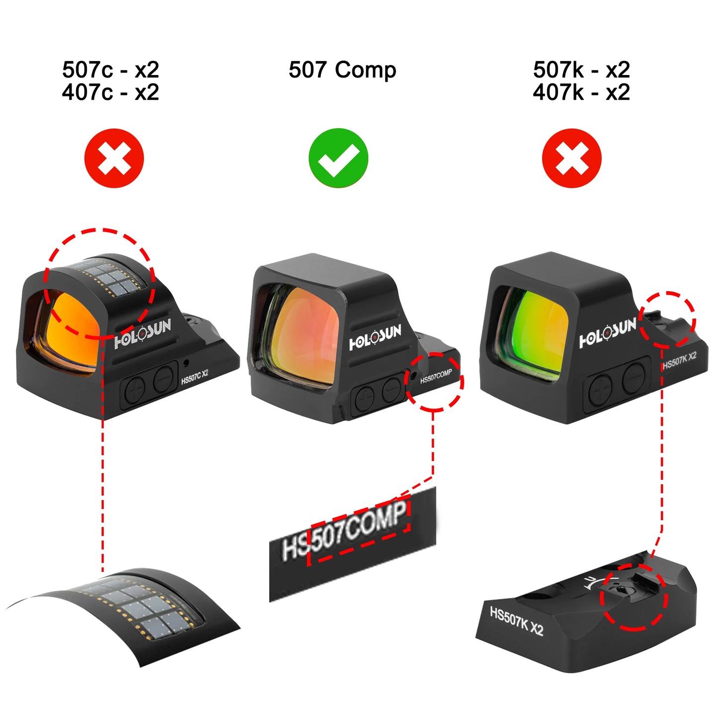 OPTIC COVER FOR HOLOSUN 507 COMP