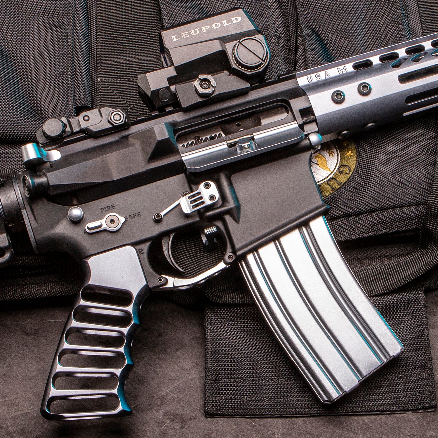 AR 5.56 CAL ALUMINUM 30 RND MAG WITH ANTI - TILT FOLLOWER (ANODIZED GREY) - 1838 TAC SUPPLY LLC