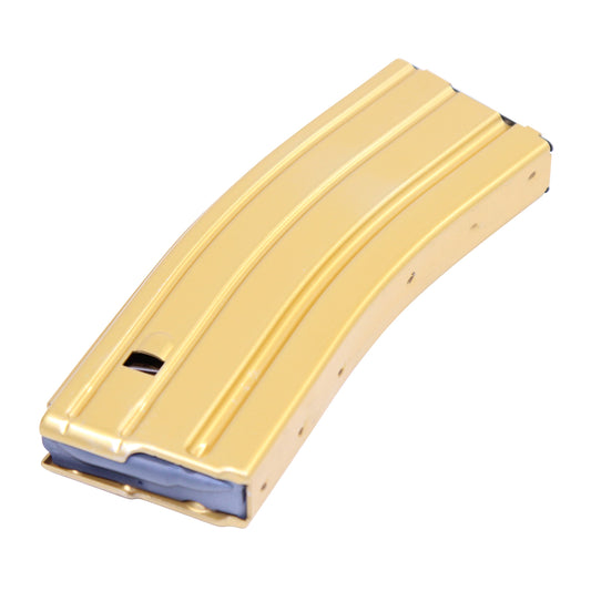 AR 5.56 CAL ALUMINUM 30 RND MAG WITH ANTI - TILT FOLLOWER (ANODIZED GOLD) - 1838 TAC SUPPLY LLC