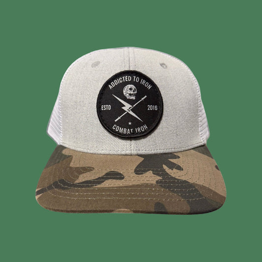 ADDICTED TO IRON SNAPBACK HAT - 1838 TAC SUPPLY LLC