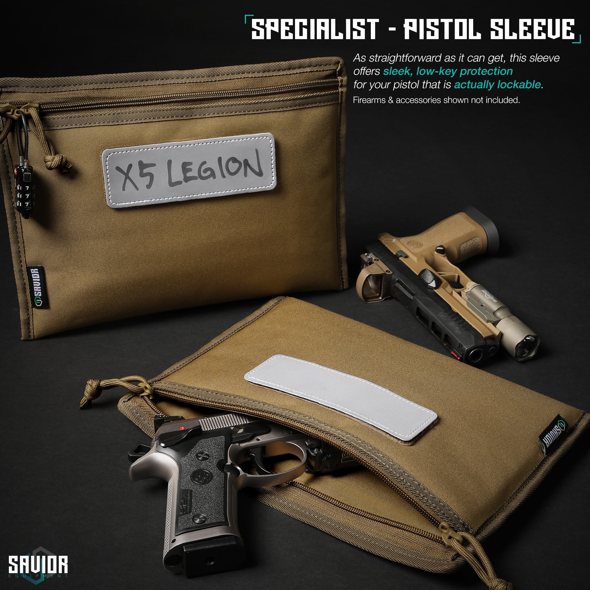 PISTOL SLEEVE FOR SPECIALIST - RANGE BAG - 3 PACK - 1838 TAC SUPPLY LLC
